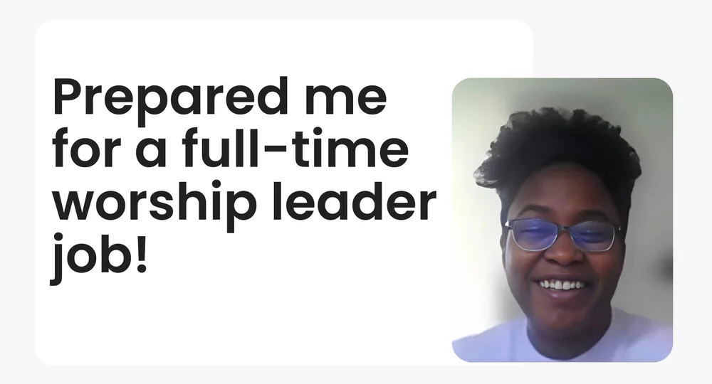 Worship leader video testimonial